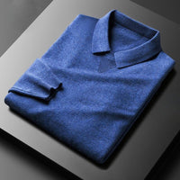 Men's Polo Collar Softness Sweater | Knit Poly-Blend Detail