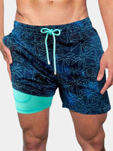 Pantalones cortos de baño para hombre de secado rápido