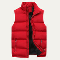 Men's Quilted Padded Puffer Vest | Sleeveless Gilet View 12