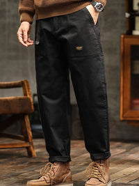 Men's Relaxed Cotton Utility Pants Side