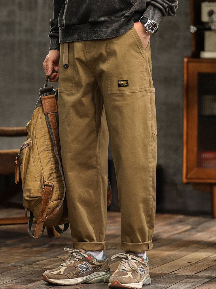 Men's Relaxed Cotton Utility Pants View 11