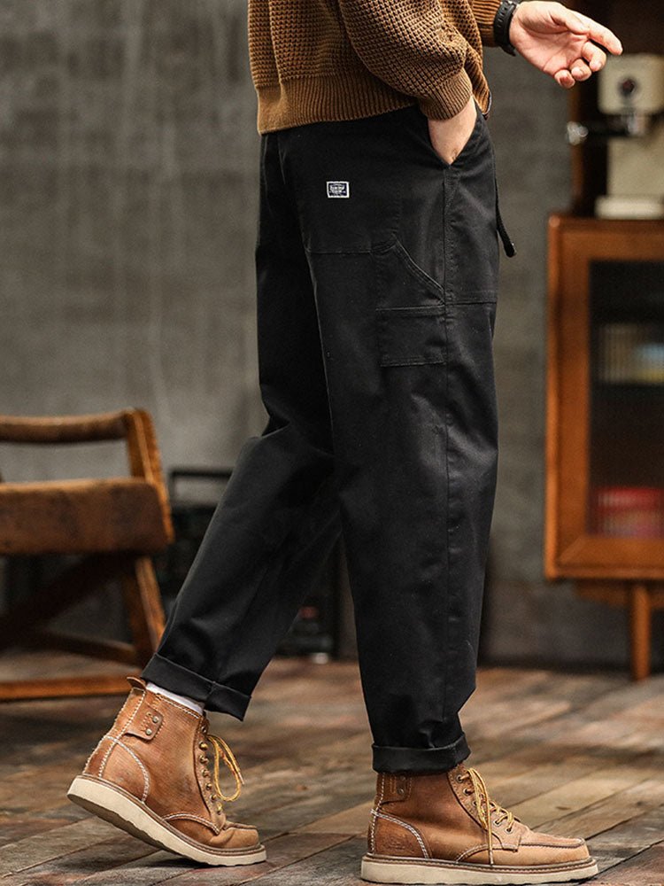 Men's Relaxed Cotton Utility Pants View 15