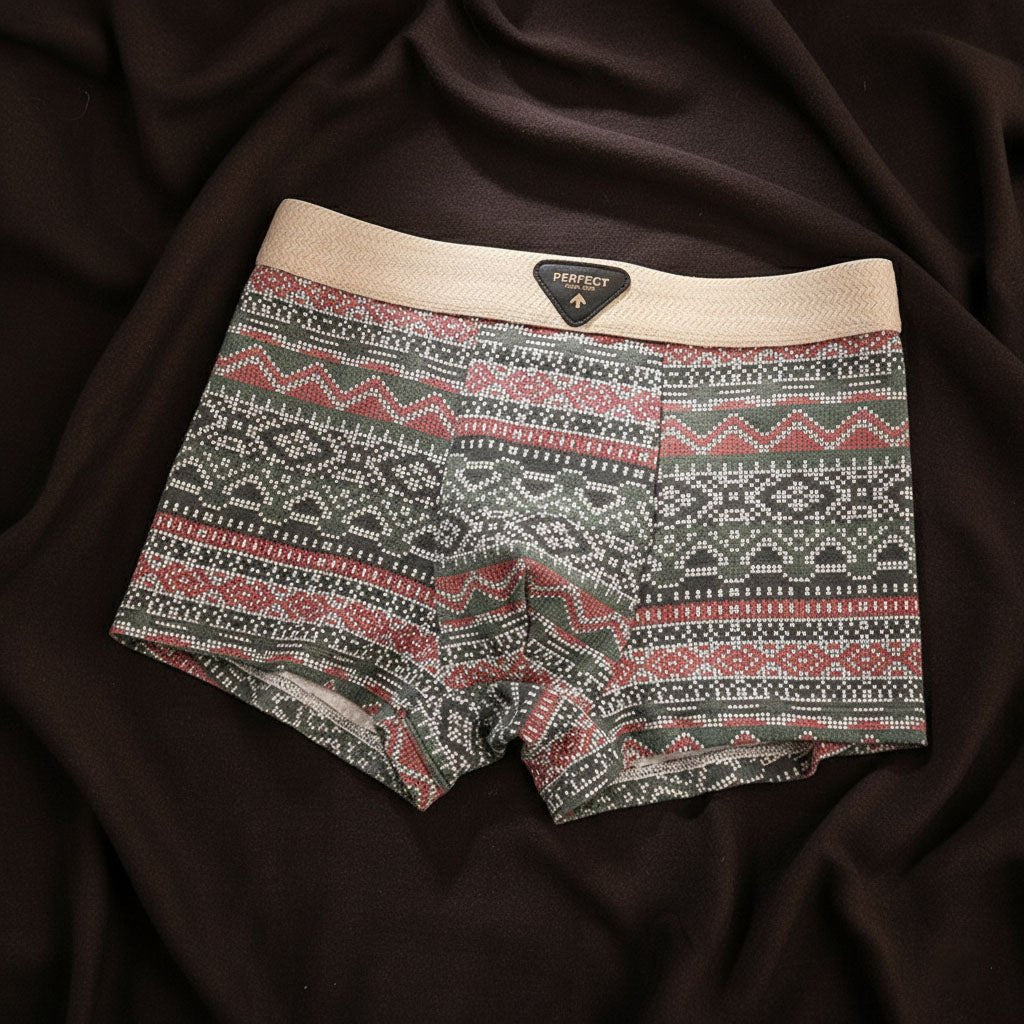 Men's Retro Cotton Boxer Loungewear Full