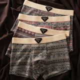 Boxer rétro en coton pour homme, tenue décontractée