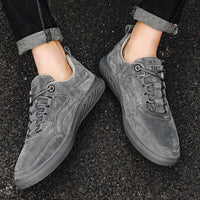 Men's Rivet Detail Suede Sneakers | Casual Detail