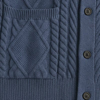 Men's Shawl Collar Wool Button Cardigan Sweater | Tailored Fit Side