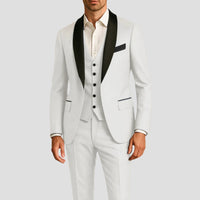 Men's Shawl Lapel Tuxedo Slim Fit | Three-Piece Weddings Formal Events Lifestyle