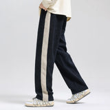 Men's Side Stripe Corduroy Pants | Drawstring Jogger