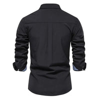 Men's Sleek Slim-Fit Shirt | Double Collar Comfort Front