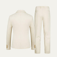 Men's Slim Fit Suit Set | Notched Lapel Blazer Front