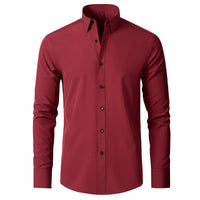 Men's Slim Stretch Dress Shirt Top View 11