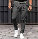 Pantalon chino slim tapered pour homme | Style jogger stretch