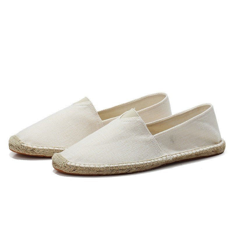 Men's Slip-On Linen Espadrilles Shoes Full