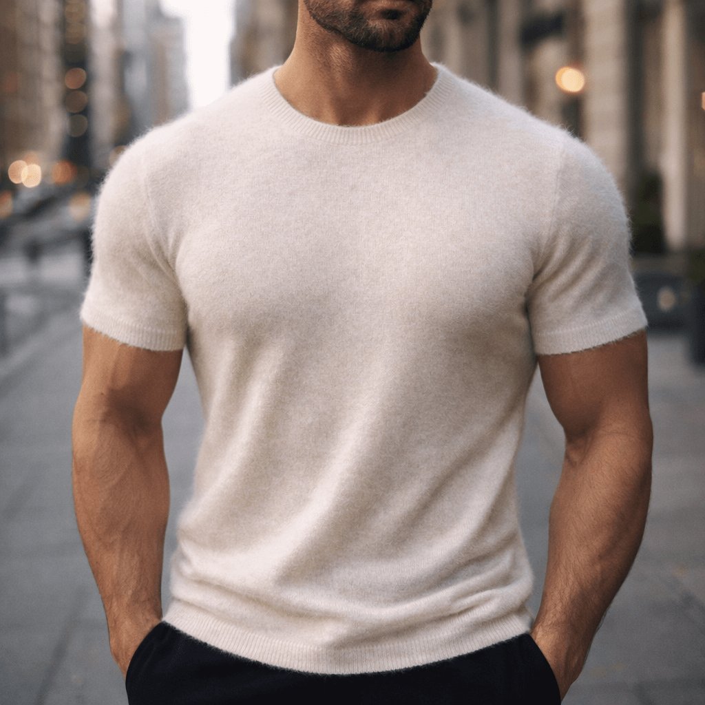 Men's Soft Knit Fuzzy Top Back