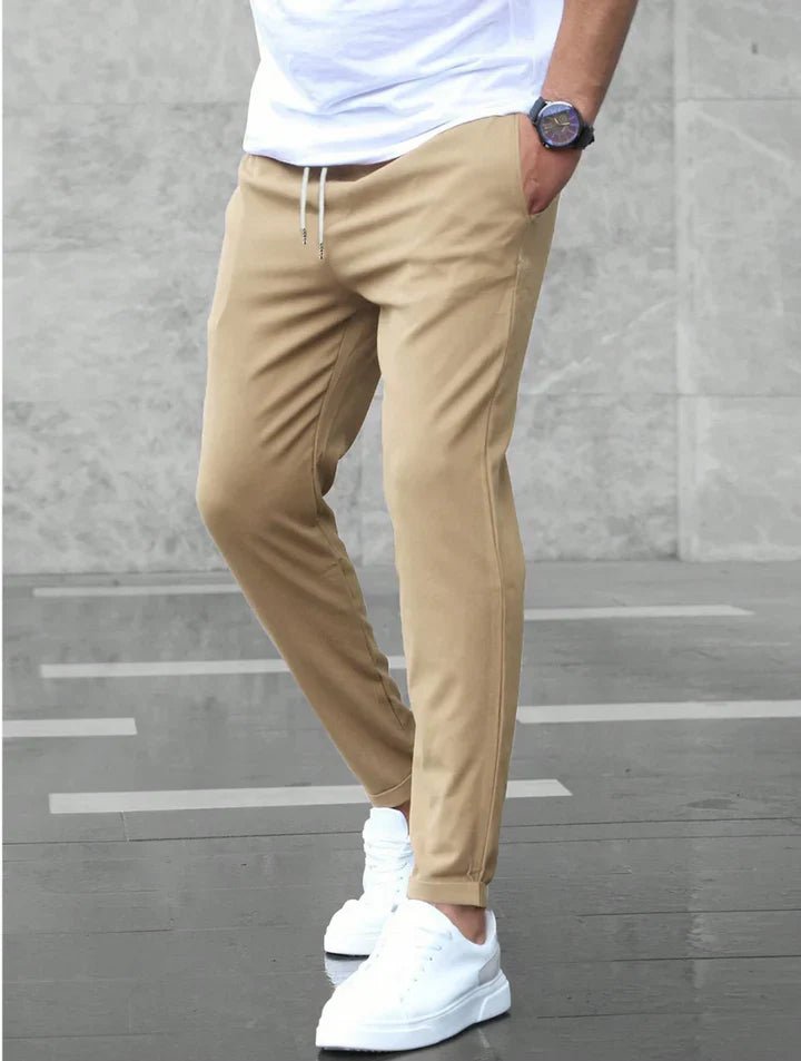 Men's Stretch Cotton Drawstring Pants View 14