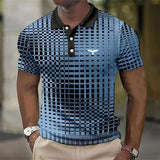 Men's Stretch Pixel Polo Top