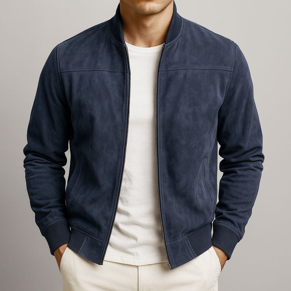 Men's Structured Suede Coats & Jackets Back