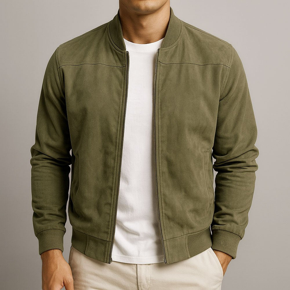Men's Structured Suede Coats & Jackets Side