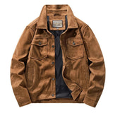 Veste homme en daim | Coupe décontractée à deux poches poitrine