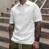 Polo texturé en maille pour homme