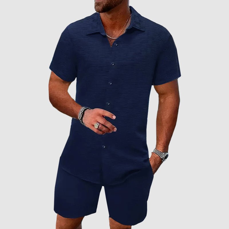 Men's Textured Oceanway Duo Set | Lightweight Detail