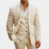 Traje de verano formal de tres piezas para hombre