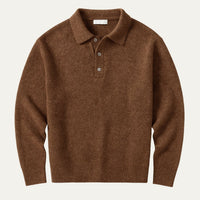 Men's Trendy Soft Knit Polo Sweater | Polo Collar Hero