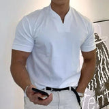 Men's V-Neck Quick-Dry Performance T-Shirt | Athletic Fit