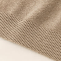 Men's V-Neck Wool Sweater | Slim Fit Knit Pullover Back