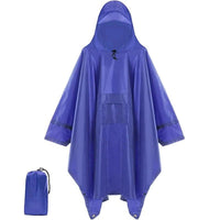 Men's Waterproof Poncho Jacket | Visor Hood Side
