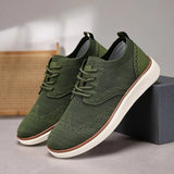Zapatillas sin cordones para hombre con diseño Wingtip | Malla transpirable y suela acolchada