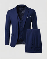 Traje de tres piezas para hombre de mezcla de lana