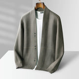Men's Wool Weaver Cardigan | Contrast Stitch