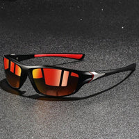 Men's Wraparound Sport Shades | Polarized Mirror Back