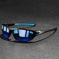 Men's Wraparound Sport Shades | Polarized Mirror Side