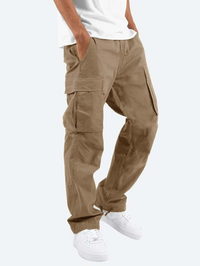 Men's Cargo Trousers Relaxed Fit Utility Pockets