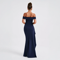 Robe longue femme épaules dénudées fente haute – soirée formelle