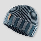 Unisex Cuffed Knitted Beanie | Vintage Winter Hat