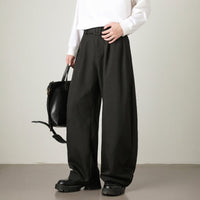 Unisex High-Waist Wide Leg Pants | Balloon Drape Belted Fit Alternate