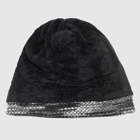 Unisex Slouchy Striped Winter Beanie | Wool Knit Angle