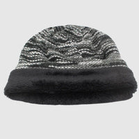 Unisex Slouchy Striped Winter Beanie | Wool Knit Lifestyle