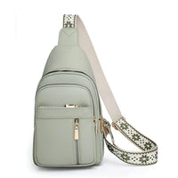 Women's Anti Theft Crossbody Bag | Geometric Strap Back