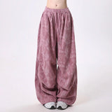 Women's Baggy Wide Leg Pants | Drawstring Balloon Hem