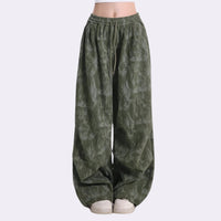 Women's Baggy Wide Leg Pants | Drawstring Balloon Hem Side