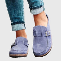 Women's Buckle Strap Mule Clogs | Slip-On Casual Back