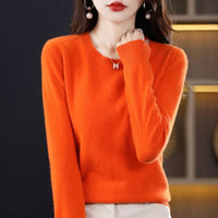 Women's Crew Neck Sweater | Soft Knit Everyday Layer Back