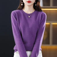 Women's Crew Neck Sweater | Soft Knit Everyday Layer View 11