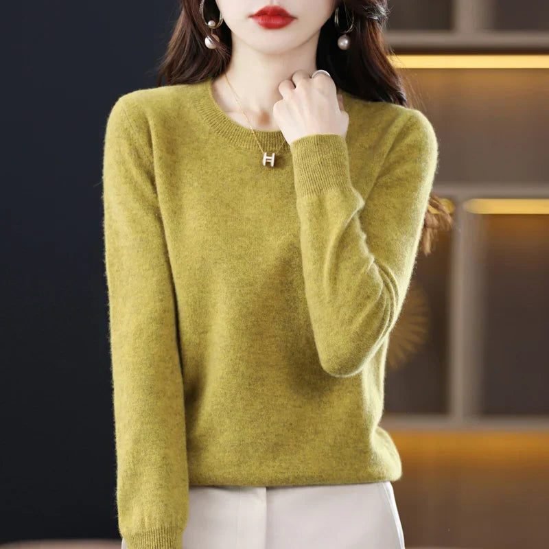 Women's Crew Neck Sweater | Soft Knit Everyday Layer View 12