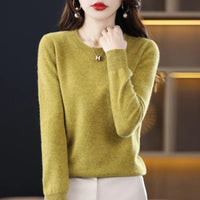 Women's Crew Neck Sweater | Soft Knit Everyday Layer View 12