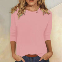 Women's Crew Neck Three Quarter Sleeve Top | Relaxed Fit Hero